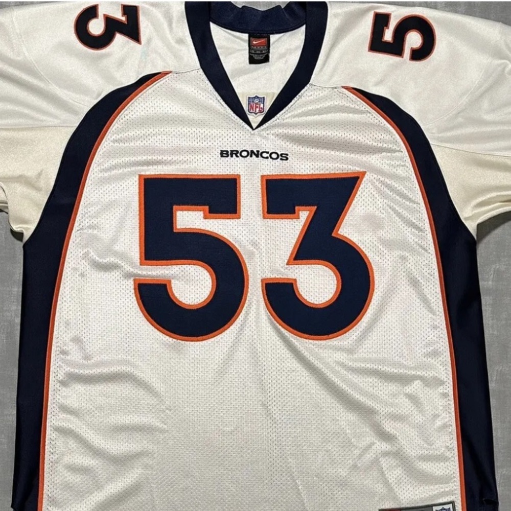 Authentic Vintage Nike NFL Denver Broncos Bill Romanowski Football Jersey